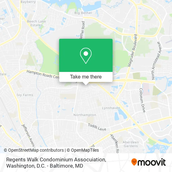 Regents Walk Condominium Assocuiation map