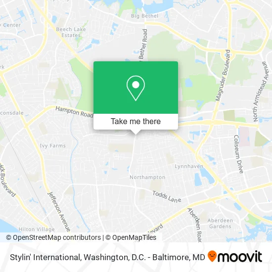 Stylin' International map