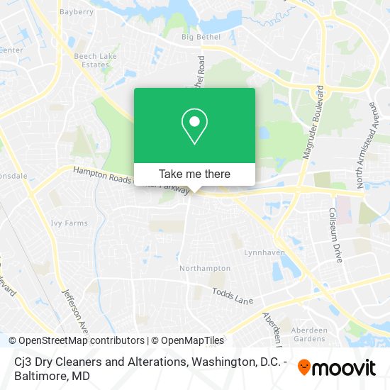 Cj3 Dry Cleaners and Alterations map