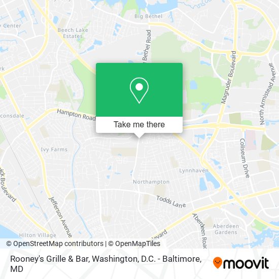 Rooney's Grille & Bar map
