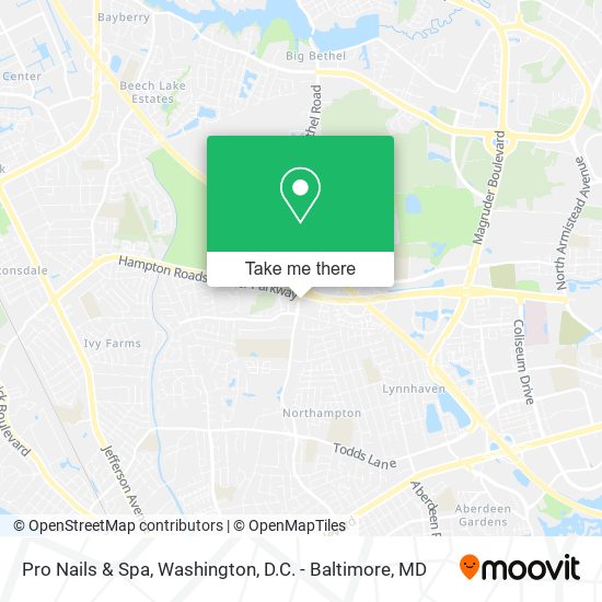Pro Nails & Spa map