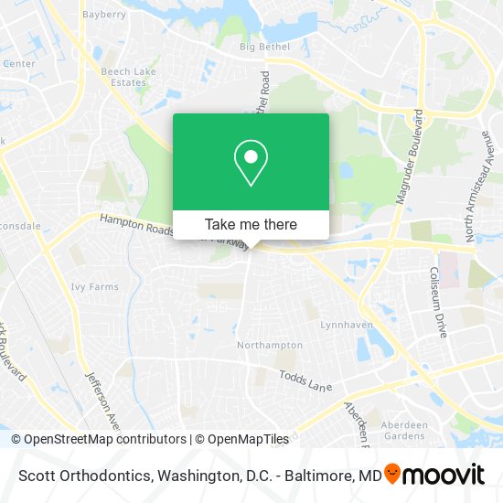 Mapa de Scott Orthodontics