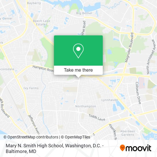 Mapa de Mary N. Smith High School