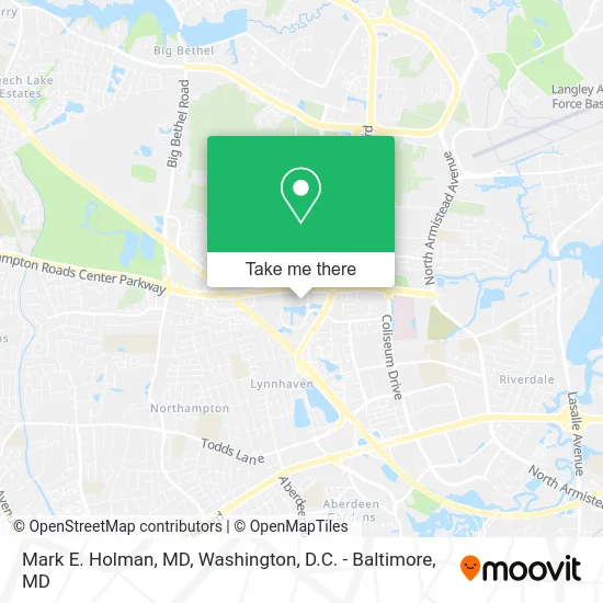 Mark E. Holman, MD map