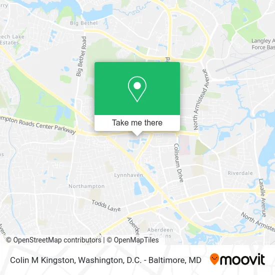 Colin M Kingston map