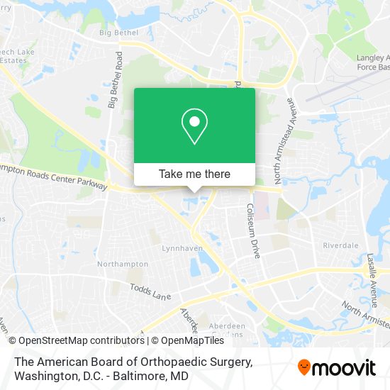 The American Board of Orthopaedic Surgery map