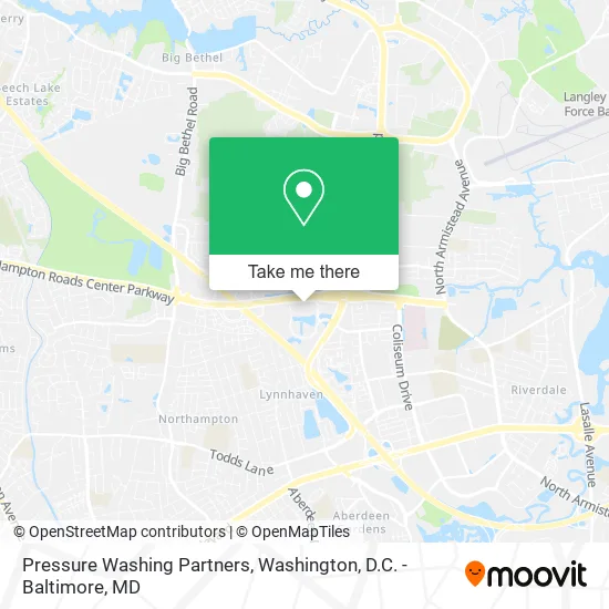 Pressure Washing Partners map