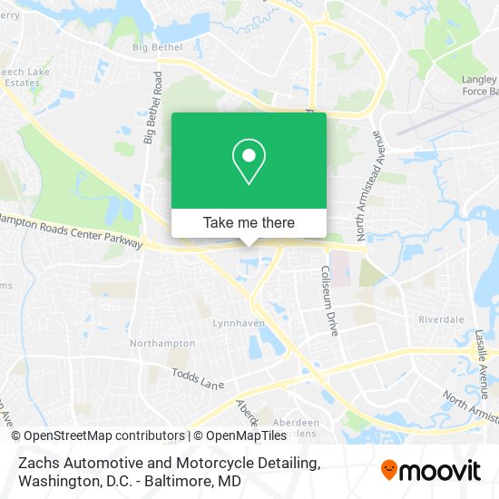 Zachs Automotive and Motorcycle Detailing map