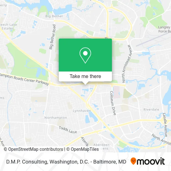 D.M.P. Consulting map