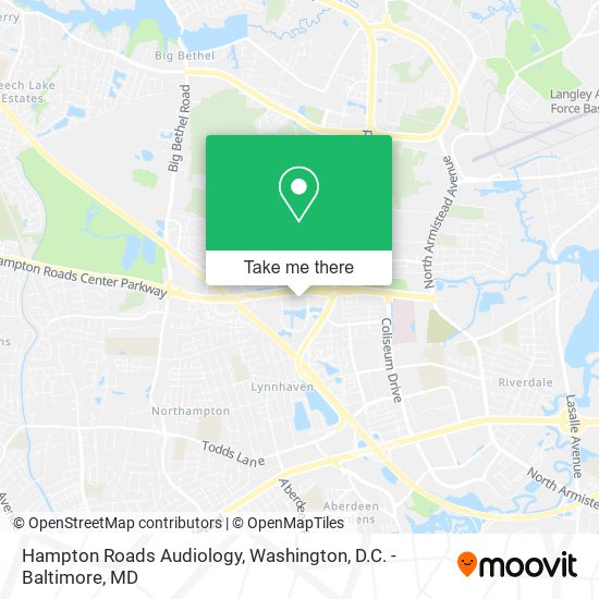 Hampton Roads Audiology map