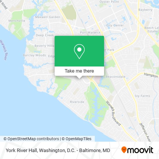 York River Hall map