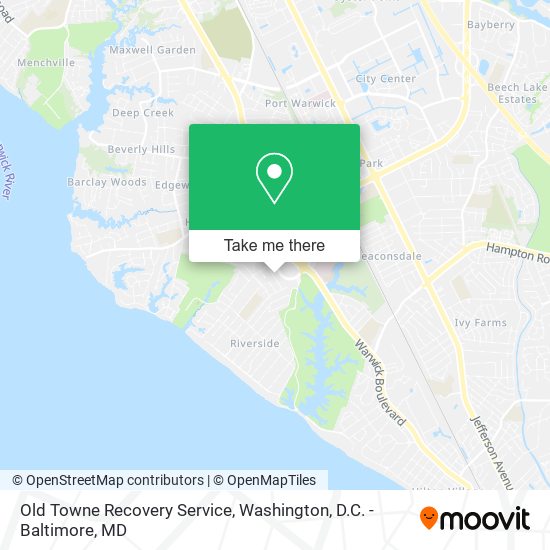 Mapa de Old Towne Recovery Service