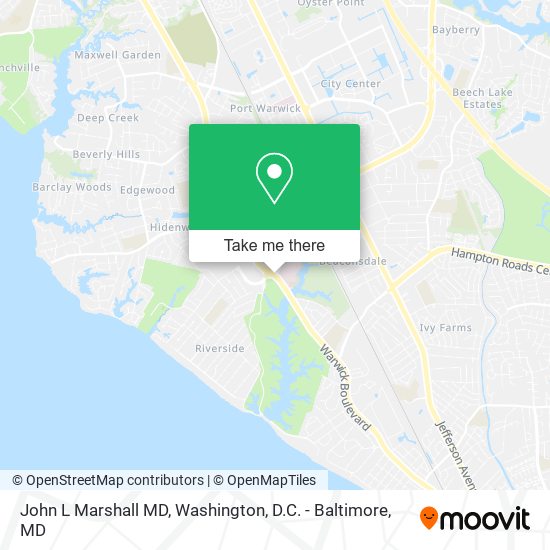 John L Marshall MD map