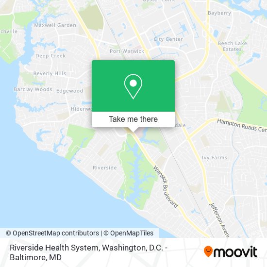 Riverside Health System map