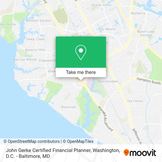 John Gerke Certified Financial Planner map