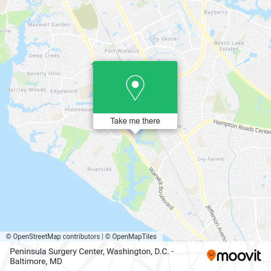 Peninsula Surgery Center map