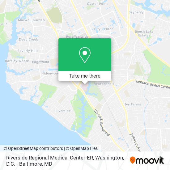 Riverside Regional Medical Center-ER map