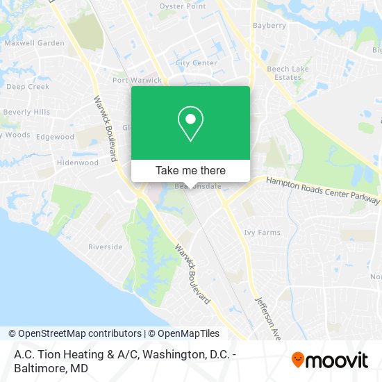 A.C. Tion Heating & A/C map