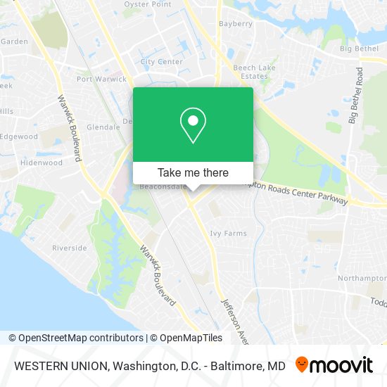 WESTERN UNION map