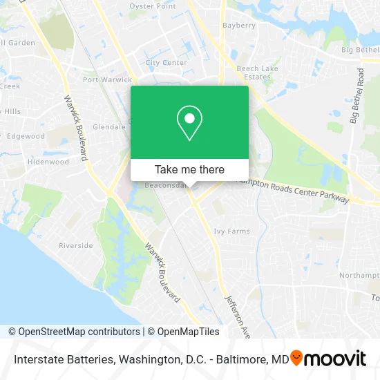 Interstate Batteries map