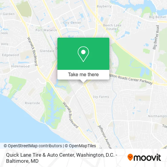 Quick Lane Tire & Auto Center map