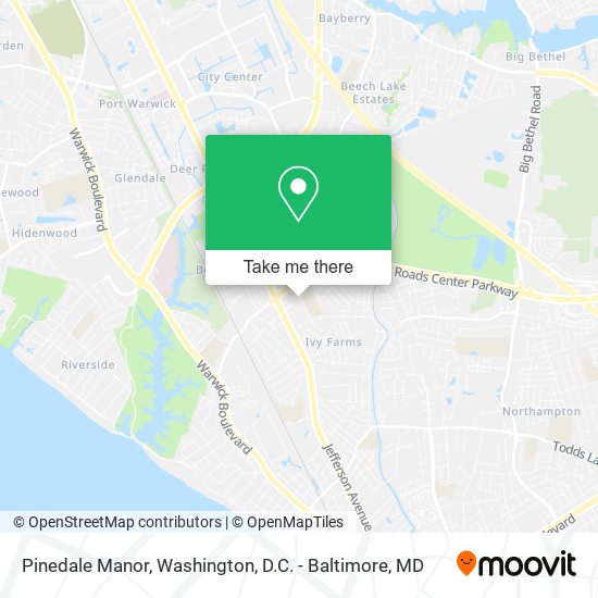 Pinedale Manor map