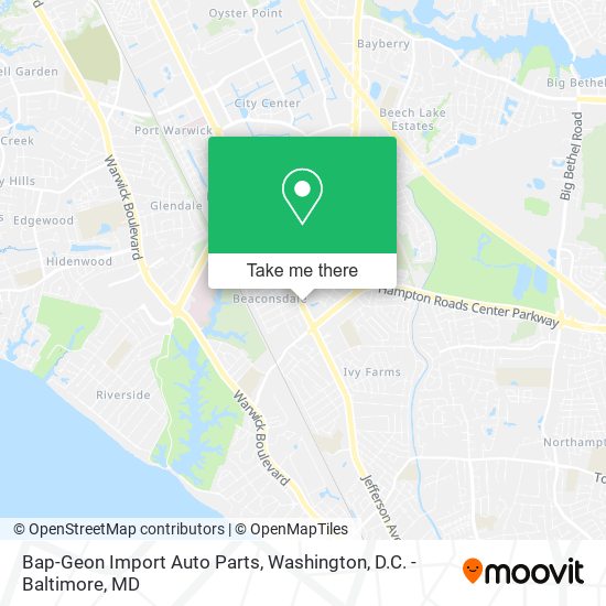 Bap-Geon Import Auto Parts map