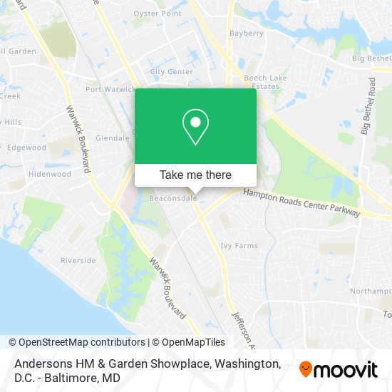 Andersons HM & Garden Showplace map