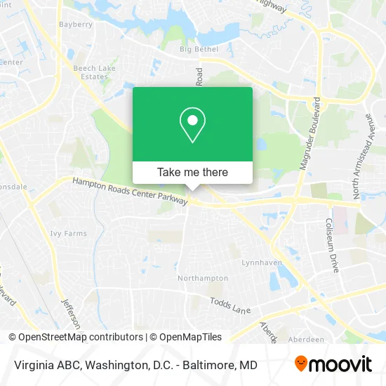 Virginia ABC map