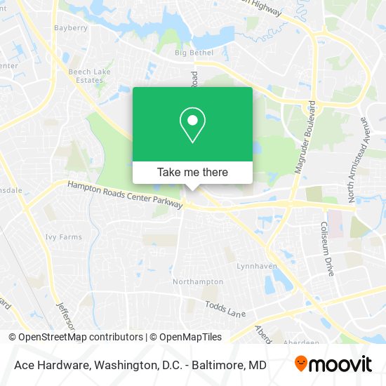 Ace Hardware map