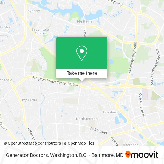 Generator Doctors map