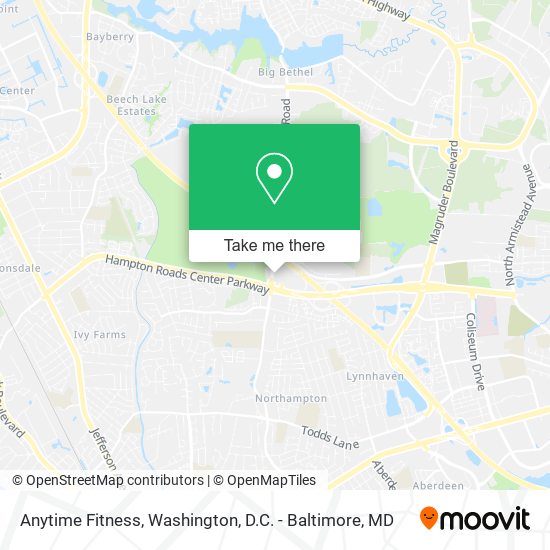 Mapa de Anytime Fitness