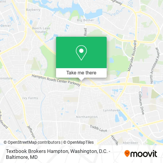 Textbook Brokers Hampton map