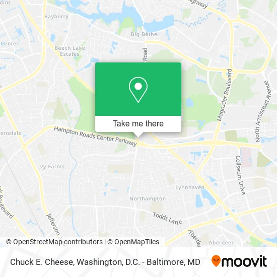 Chuck E. Cheese map