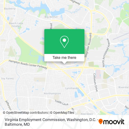Mapa de Virginia Employment Commission