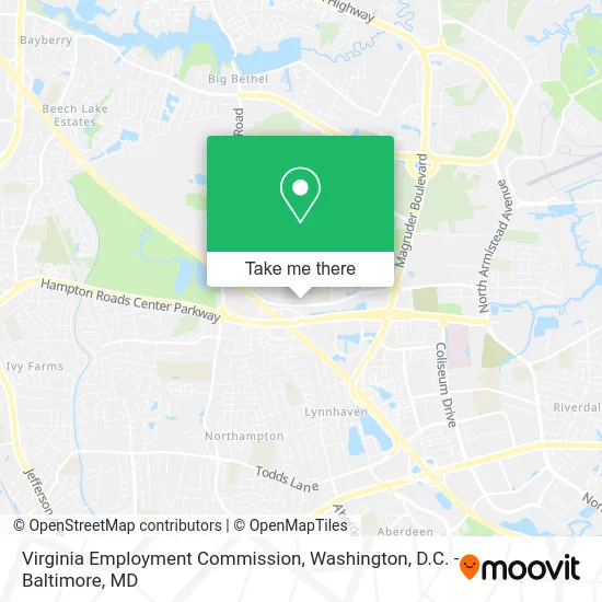 Virginia Employment Commission map