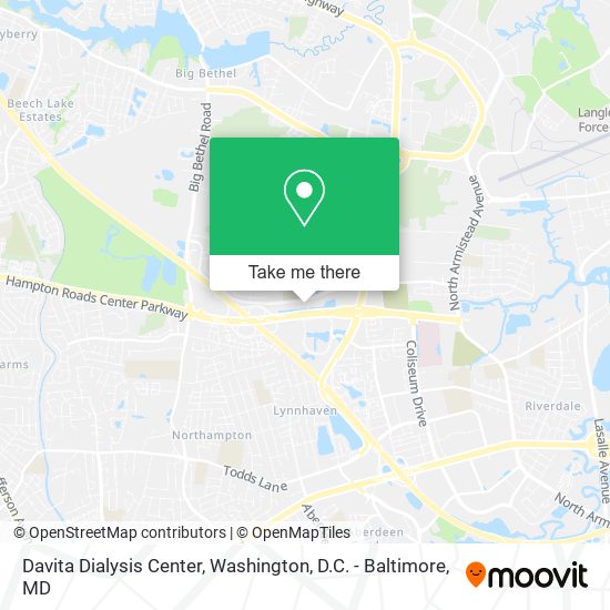 Davita Dialysis Center map