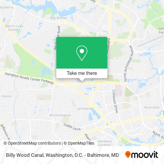 Billy Wood Canal map