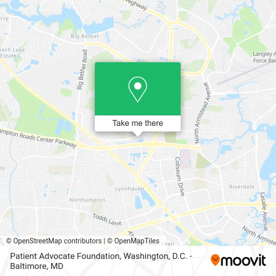 Patient Advocate Foundation map
