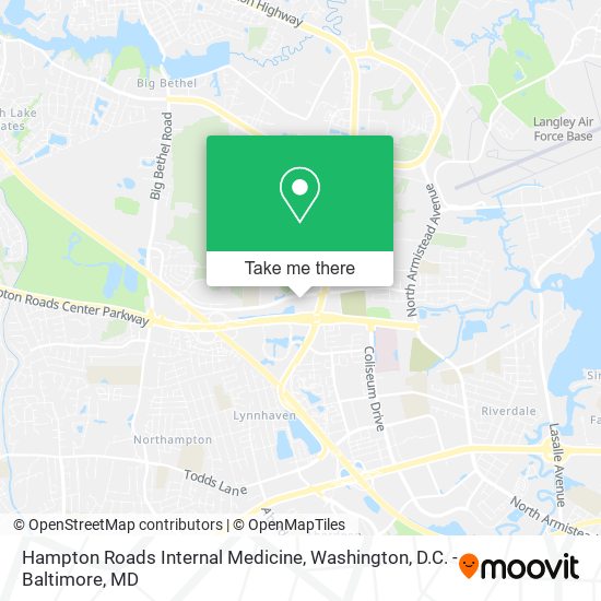 Hampton Roads Internal Medicine map