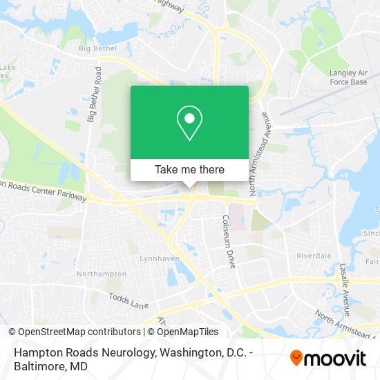 Hampton Roads Neurology map