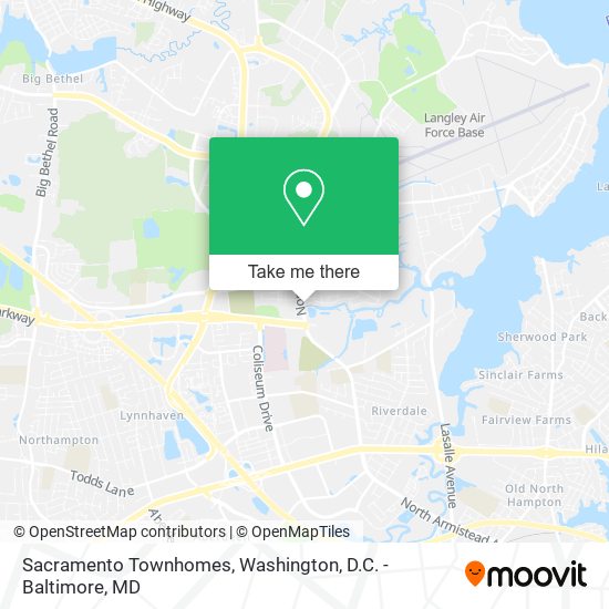Mapa de Sacramento Townhomes