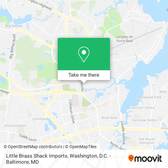 Little Brass Shack Imports map