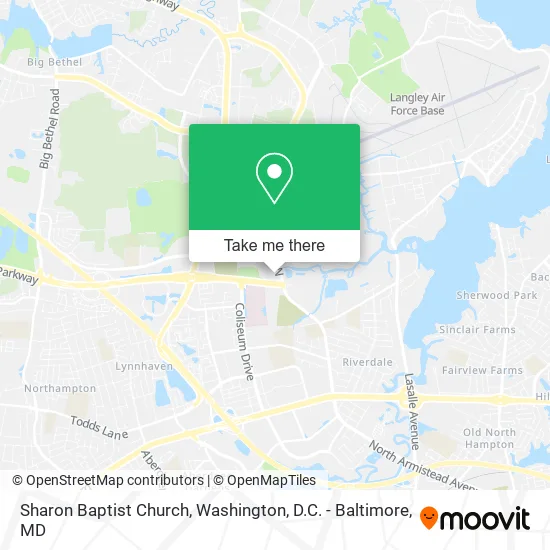 Sharon Baptist Church map