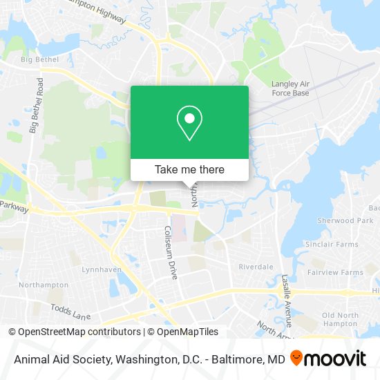 Mapa de Animal Aid Society