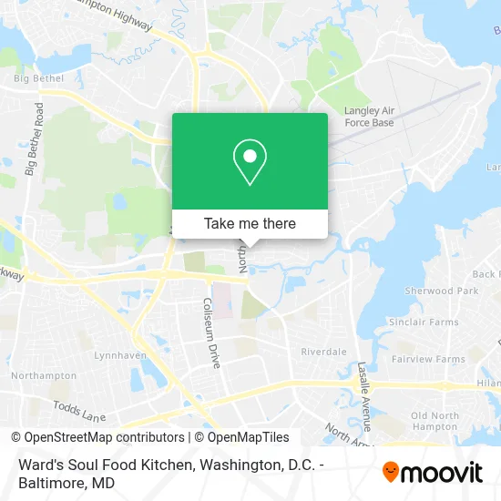 Ward's Soul Food Kitchen map