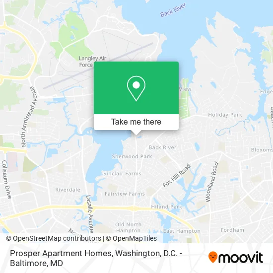 Prosper Apartment Homes map