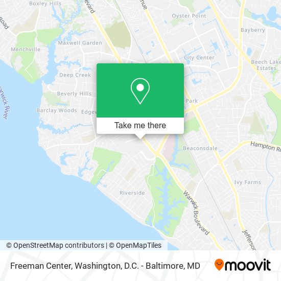 Freeman Center map