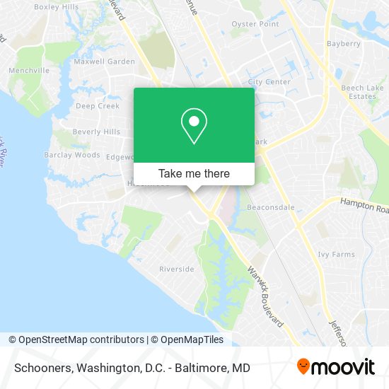 Schooners map
