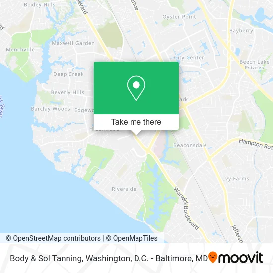 Body & Sol Tanning map